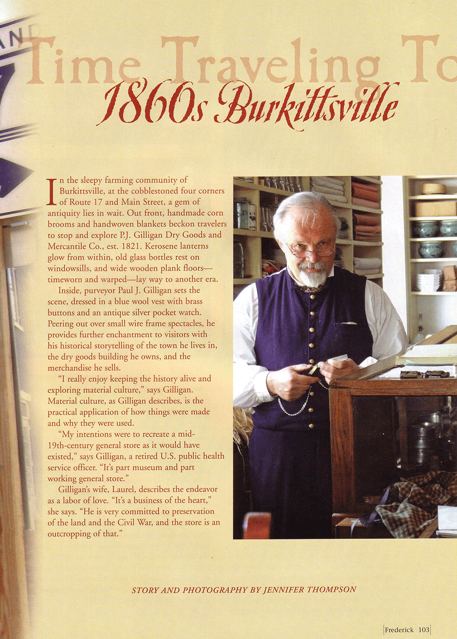 Frederick Magazine Article Page 1